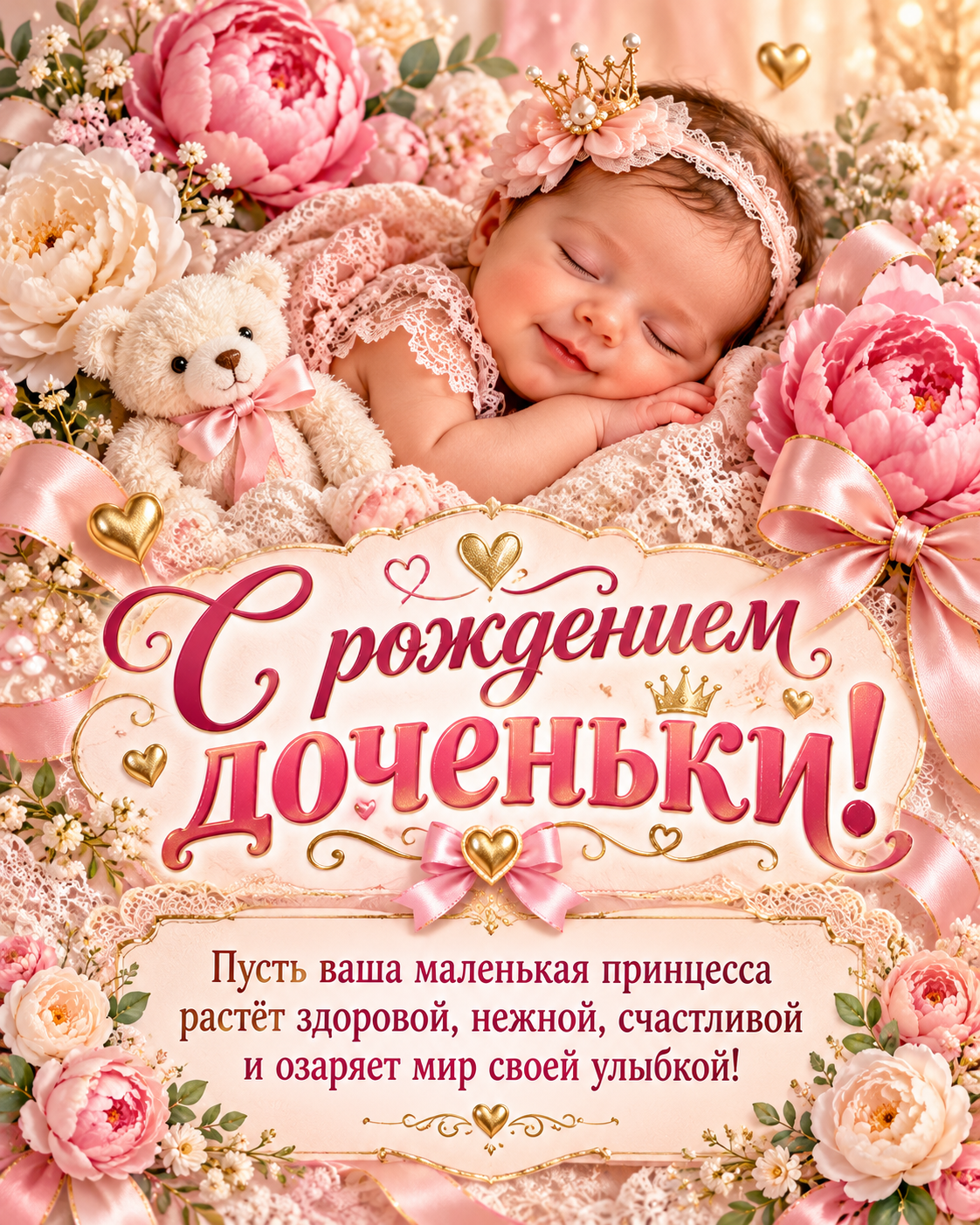 С рождением доченьки!