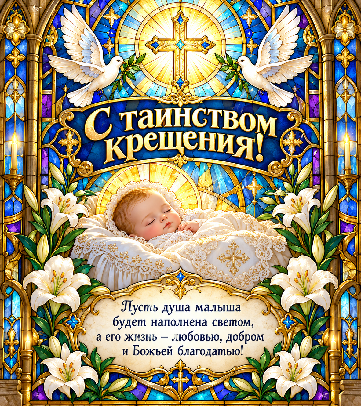 С тайнством крещения!