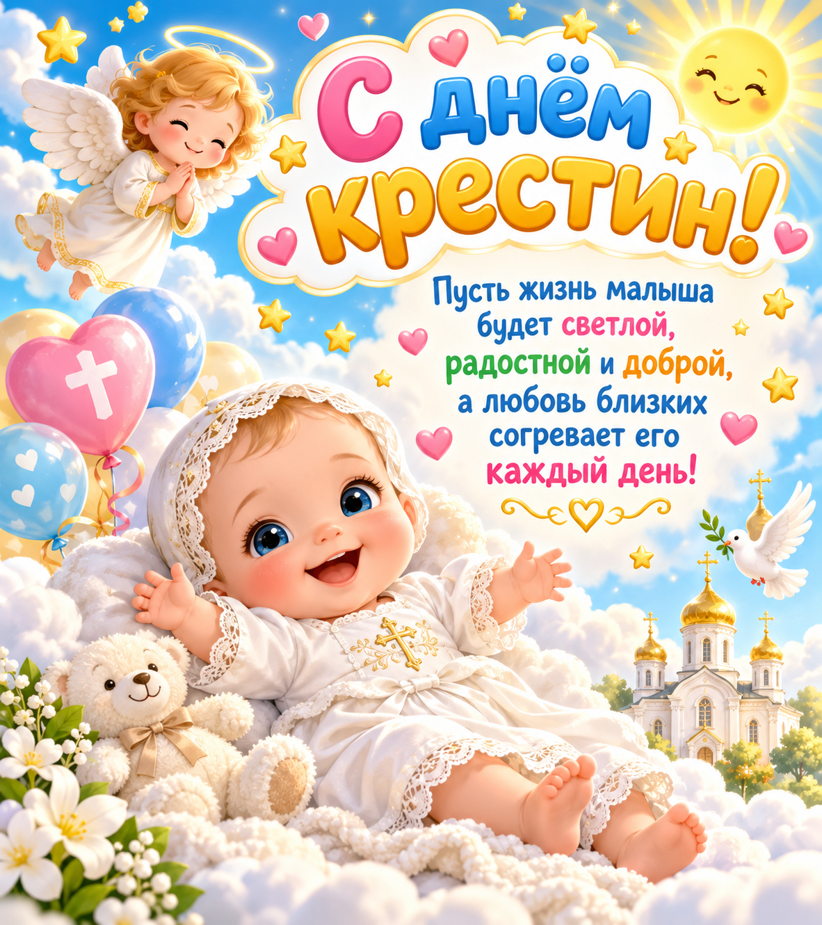 С днём крестин!