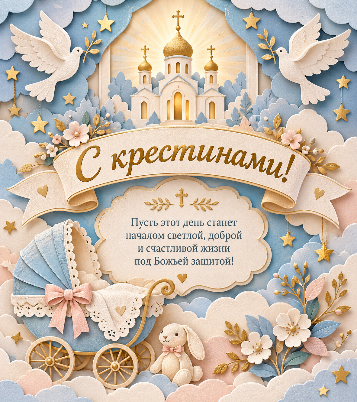 С крестинами!