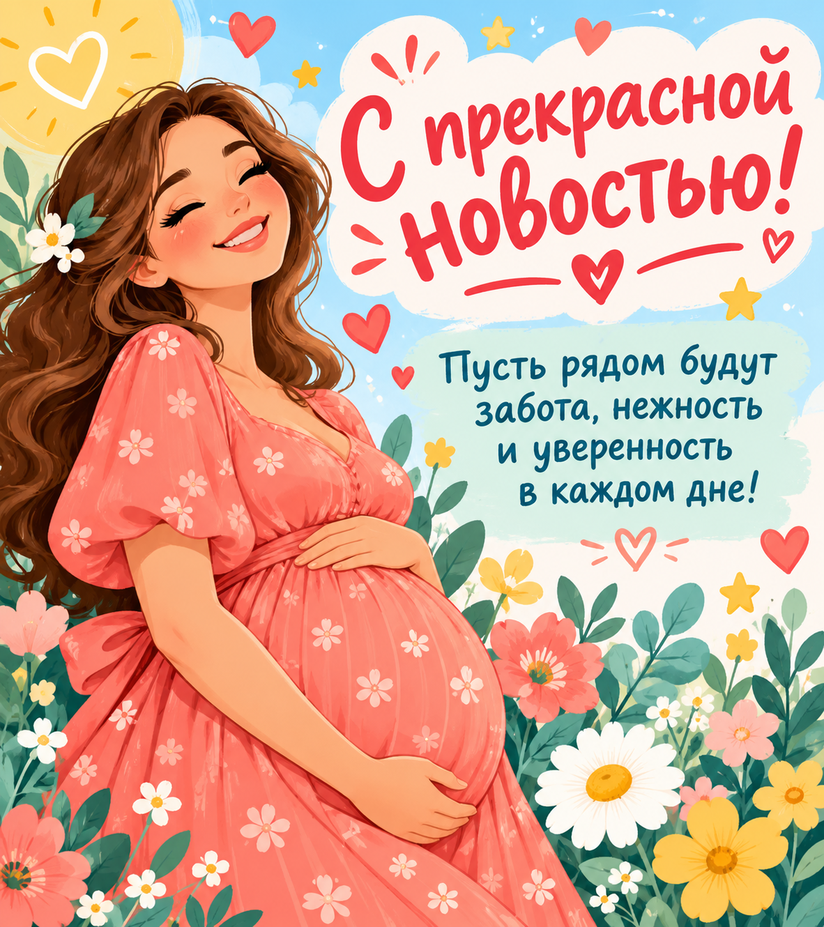 С прекрасной новостью!