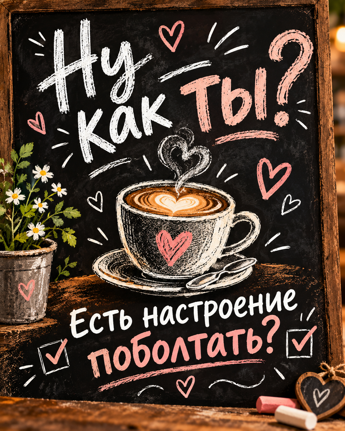 Ну как ты? Есть настроение поболтать?