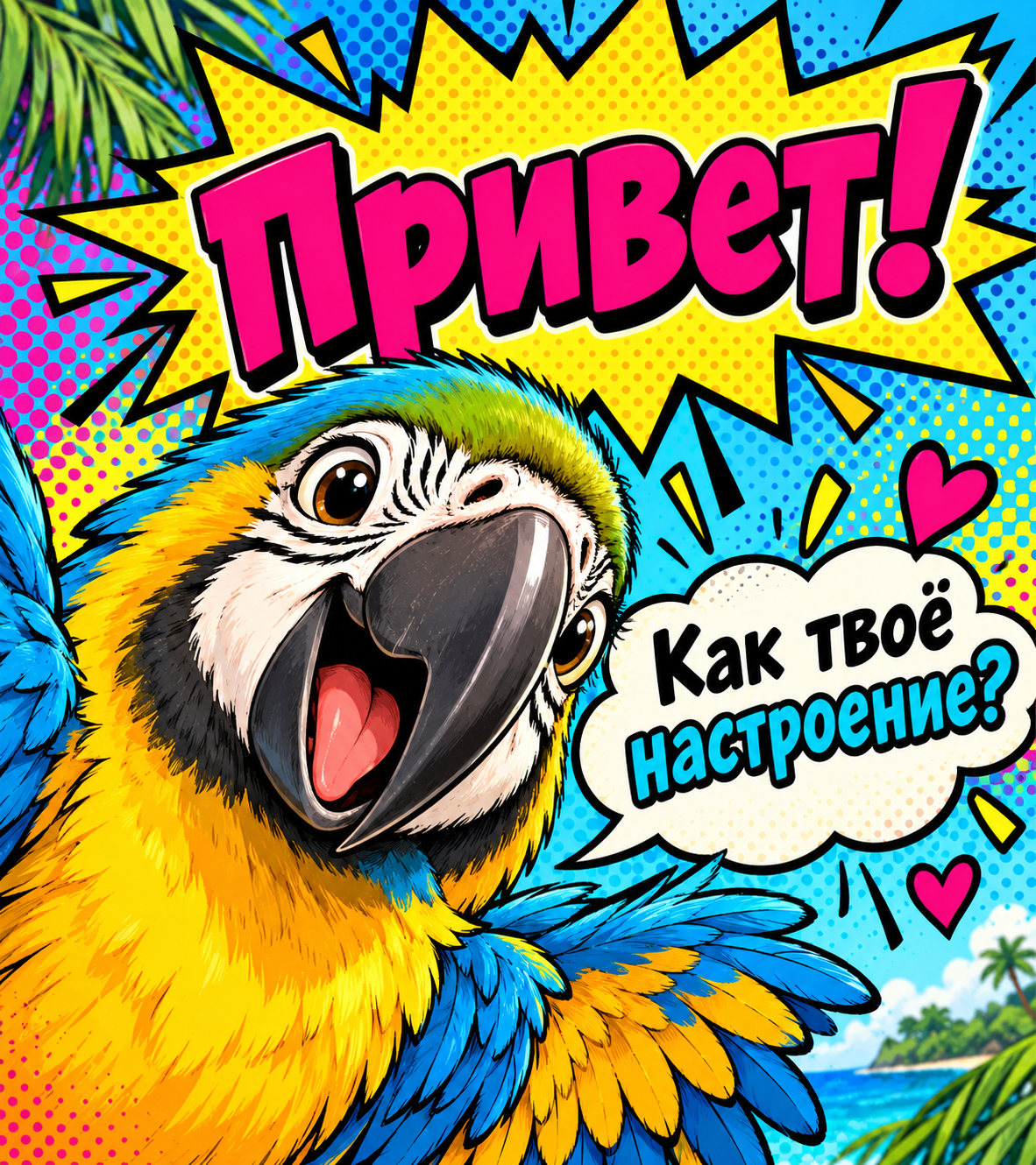 Привет! Как твоё настроение?