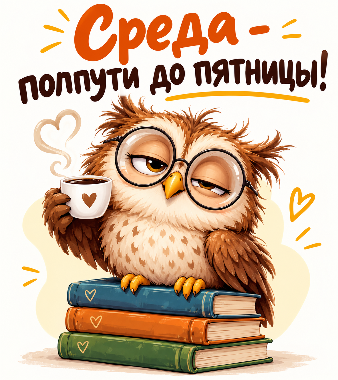 Среда — полпути до пятницы!