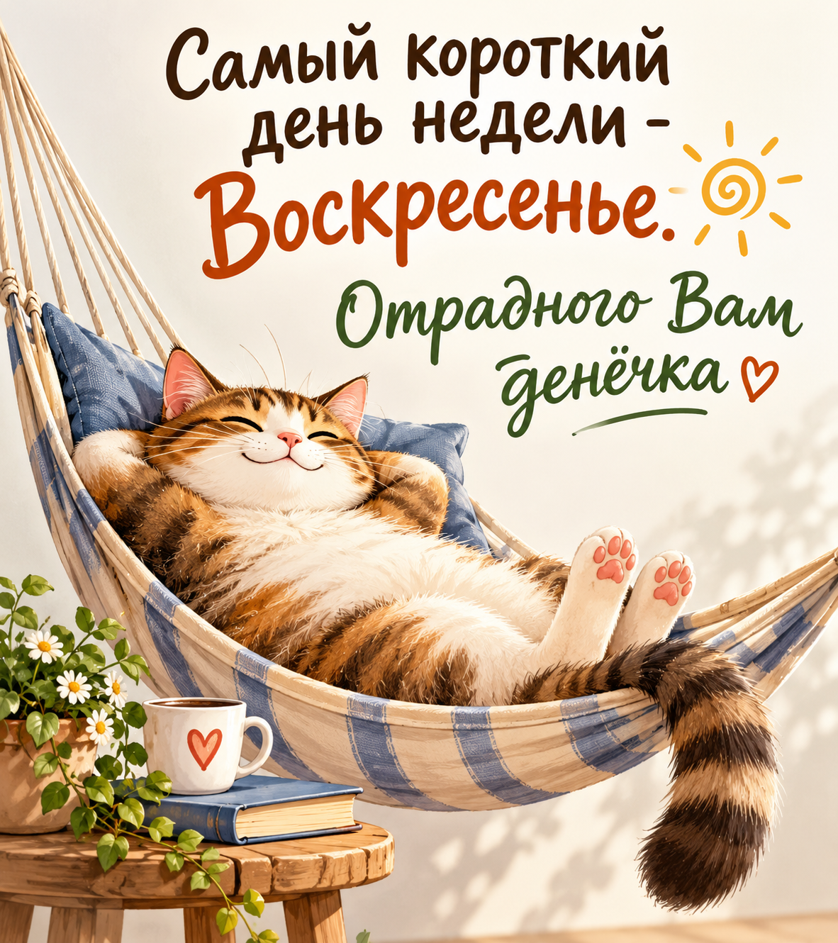Самый короткий день недели — воскресенье