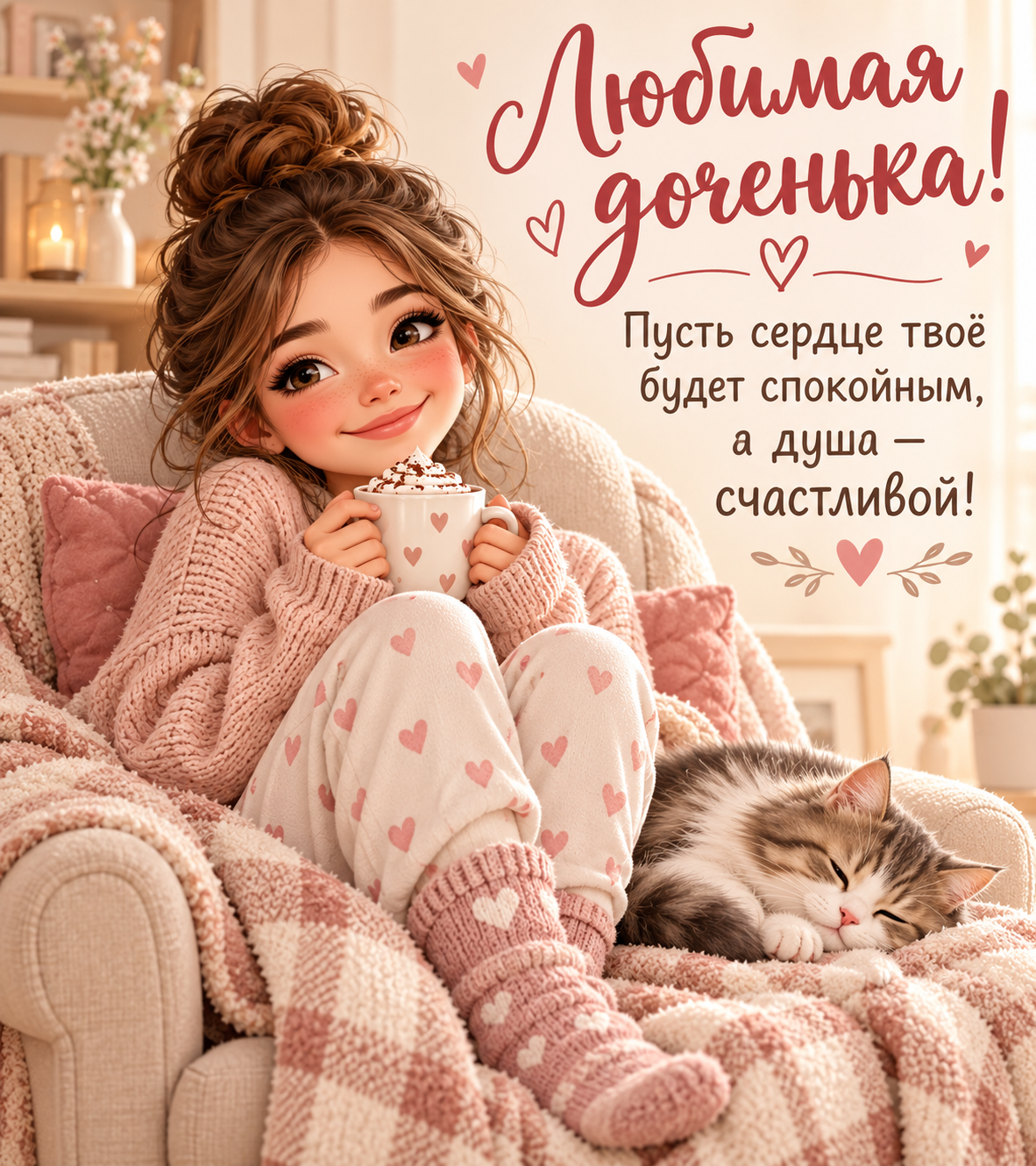Любимая доченька!
