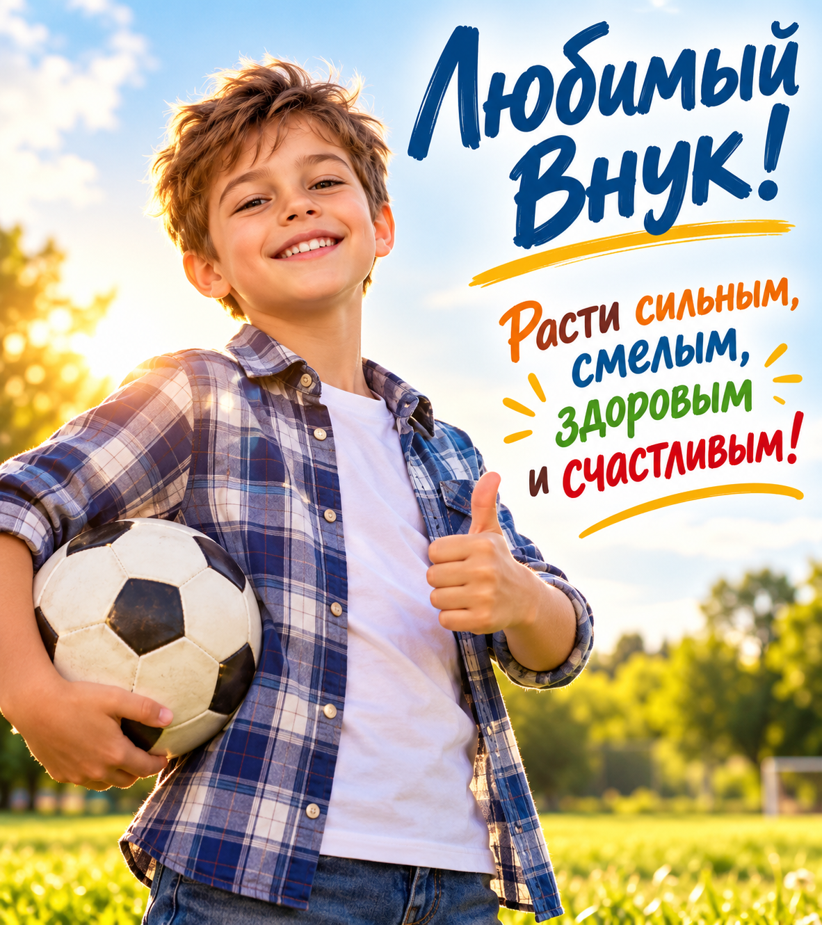 Любимый внук!