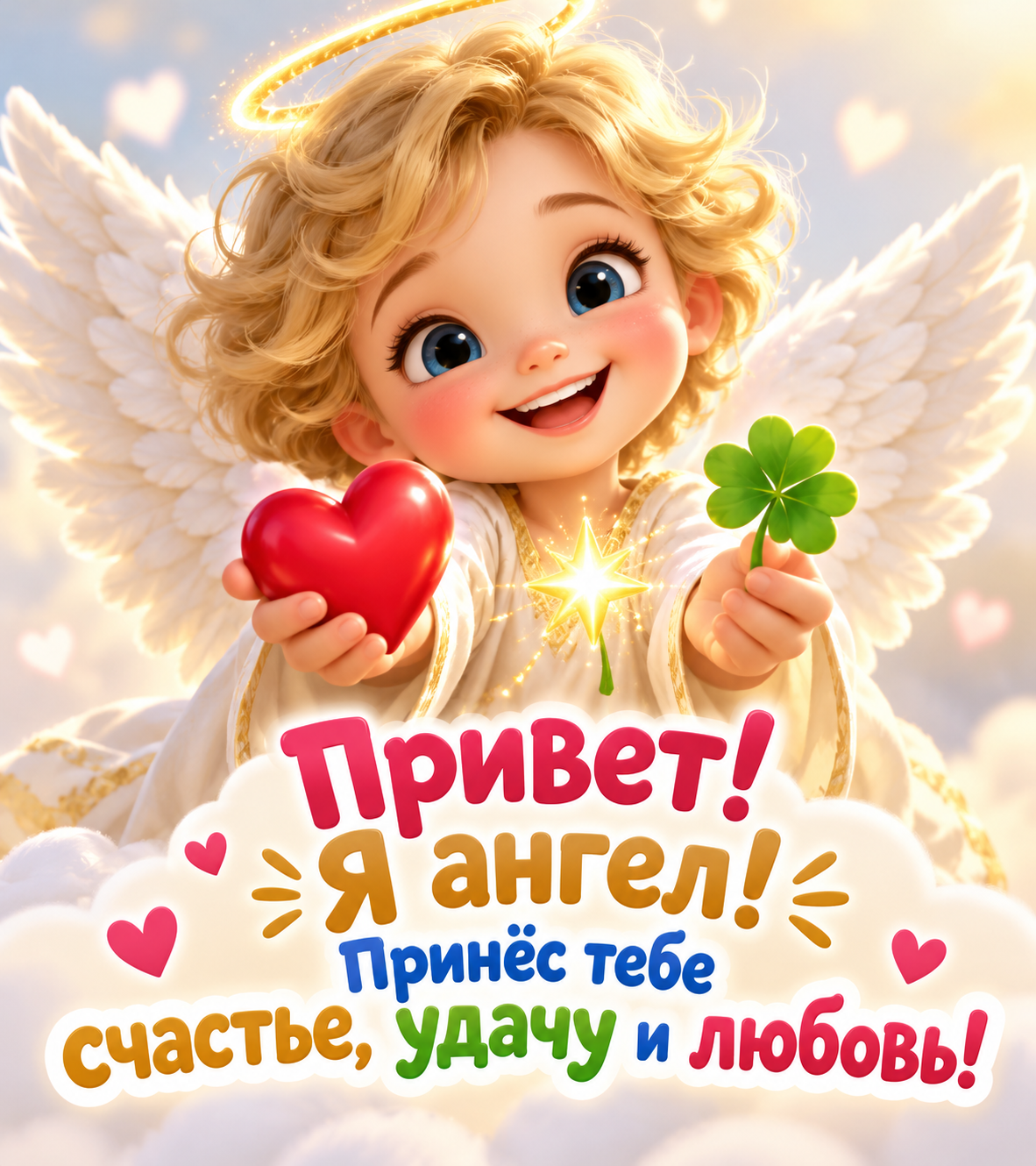 Привет! Я ангел!