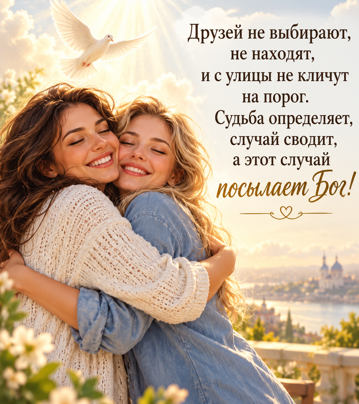 Друзей не выбирают, не находят, и с улицы не кличут на порог.