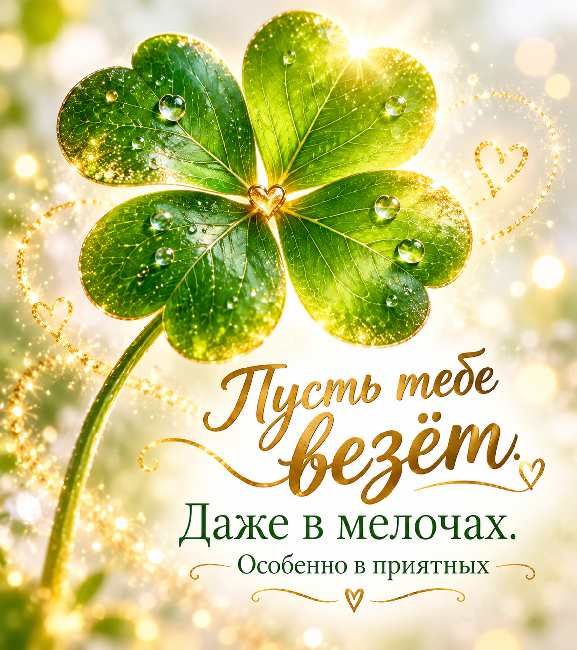 Пусть тебе везёт, даже в мелочах