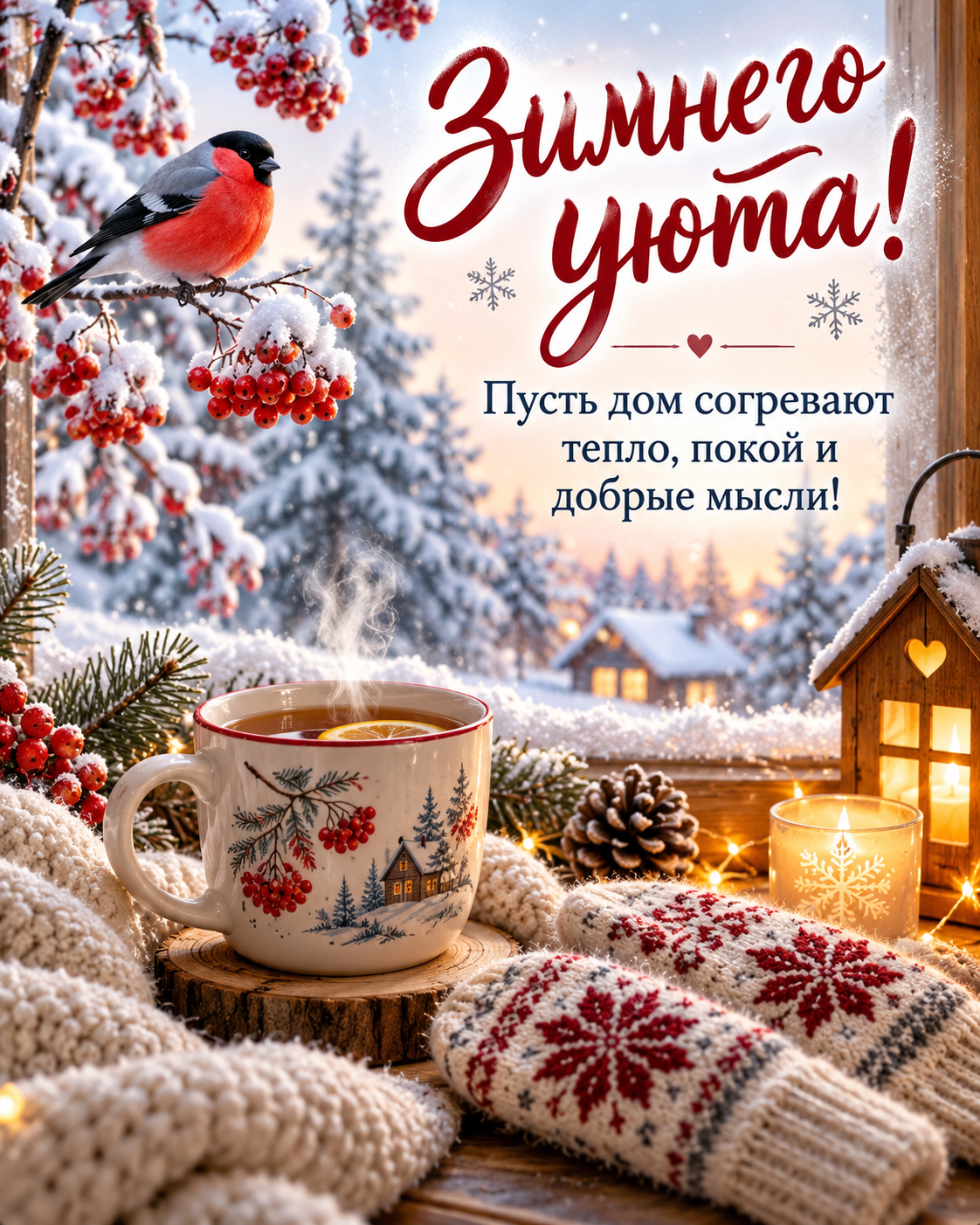 Зимнего уюта!