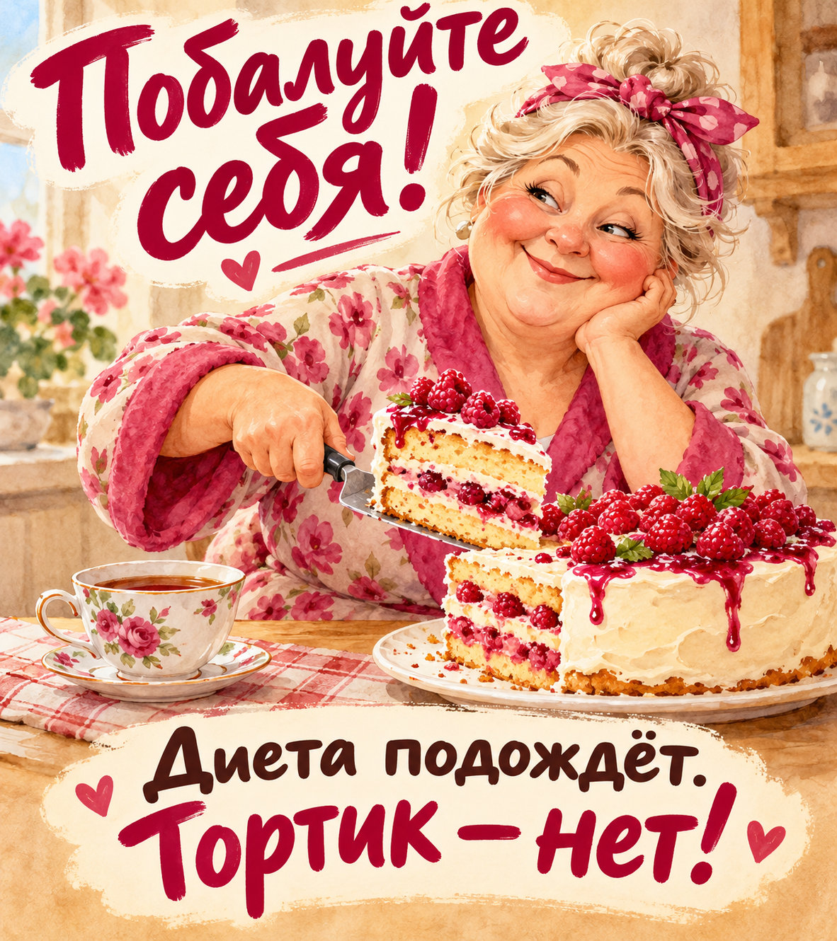 Побалуйте себя! Диета подождёт, тортик — нет!