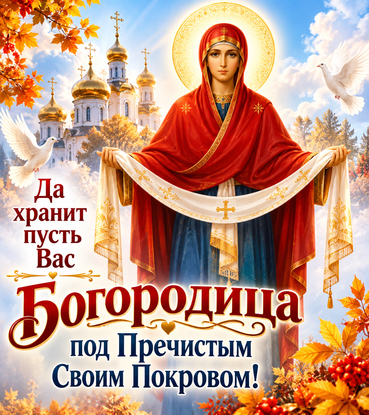 Да хранит вас Богородица под Пречистым Своим Покровом!
