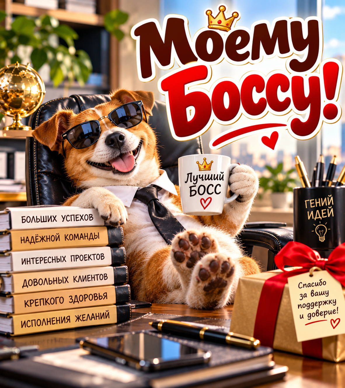 Моему боссу!